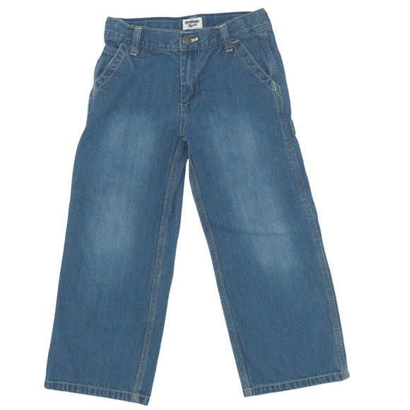 OshKosh B'gosh Other - Y2K OshKosh Bgosh Boys Carpenter Jeans Medium Wash Utility Denim Husky Size 5